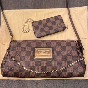 Louis Vuitton Eva Crossbody Bag and Coin Purse- Damier 100% Authentic!